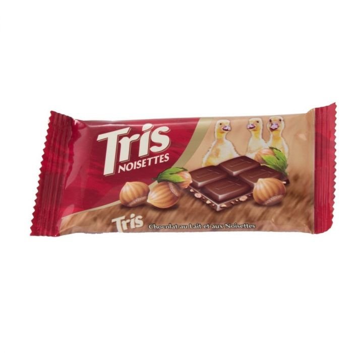 Chocolat tris lait & noisettes 30g