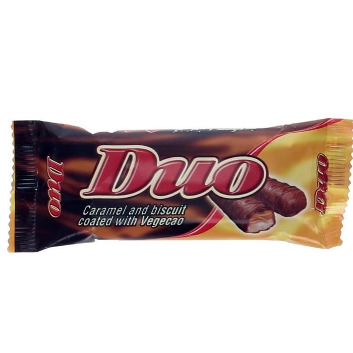 Chocolat enrobés de caramel & biscuits 2 barres 28g