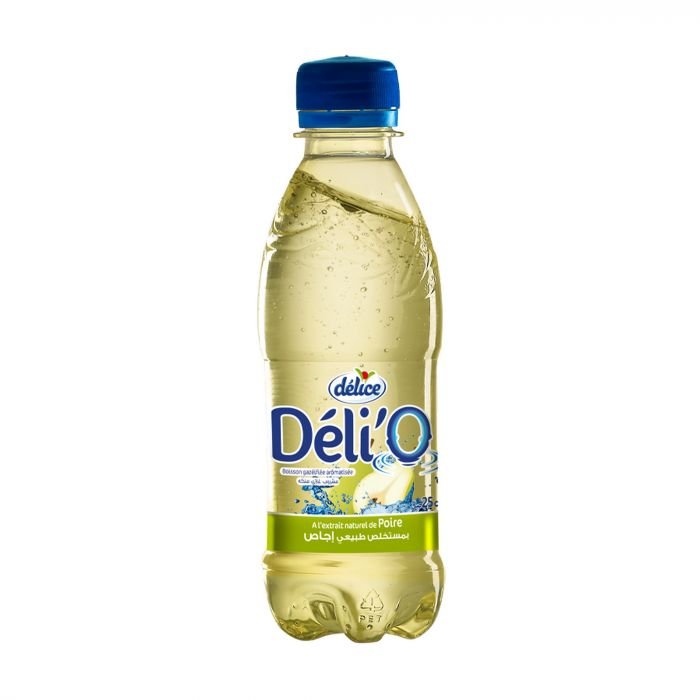 Eau gazéifiée poire Déli'O 25cl