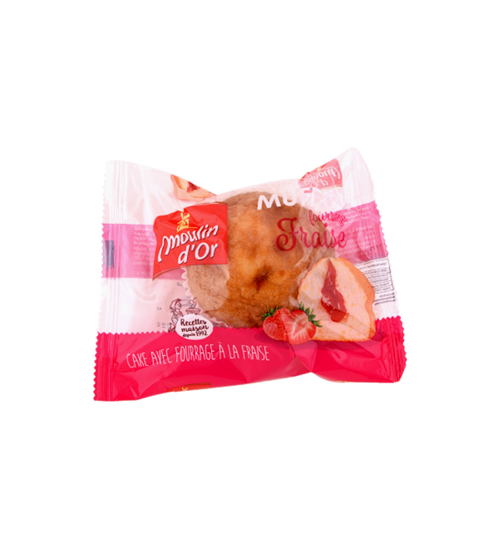 Muffin fourré  55GR Fraise