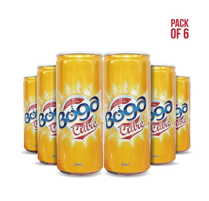 Boga Cidre – Pack of 6 drink cans 24cl