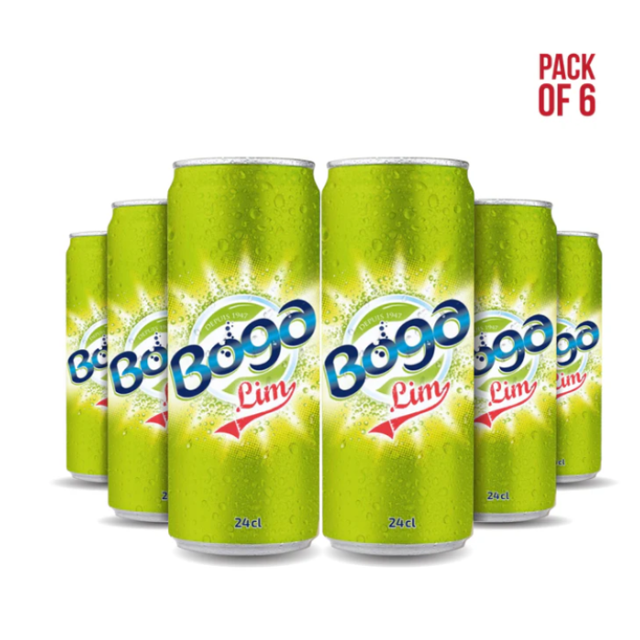 Boga Lime – Pack of 6 drink cans 24cl