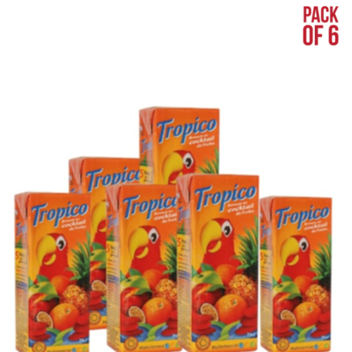 Tropico Multivitamin Drink – Pack of 6 drink cans 20cl