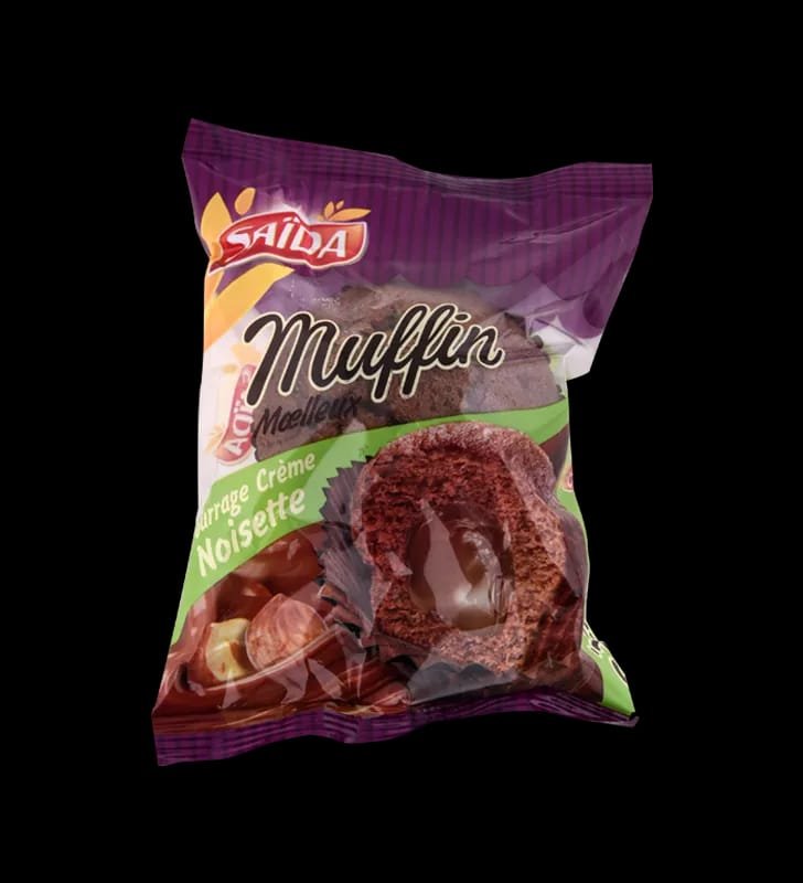 Muffin SAIDA  55GR Cacaote - Noisettes